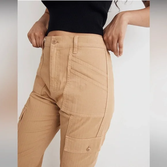 MADEWELL The Curvy Garment-Dyed '90s Straight Cargo Pant NWT - Picture 5 of 13